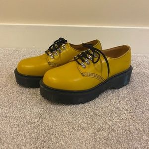COPY - Platform Yellow Vintage Dr. Martens Oxfords